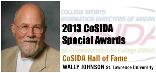 Special Awards Salute: St. Lawrence University's Wally Johnson to receive CoSIDA Hall of Fame honor
